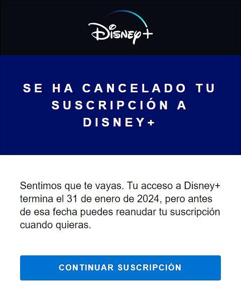Cancelar Disney Plus